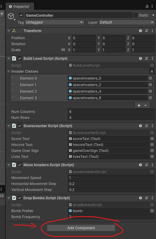 Søgning efter Player Input for GameController.